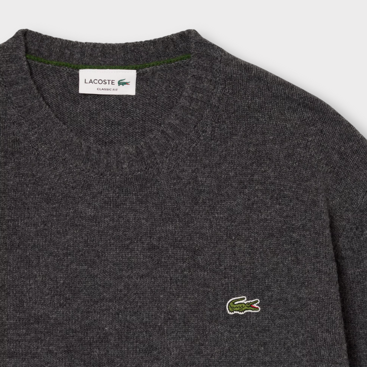Lacoste Wool Crewneck Knit I Grey