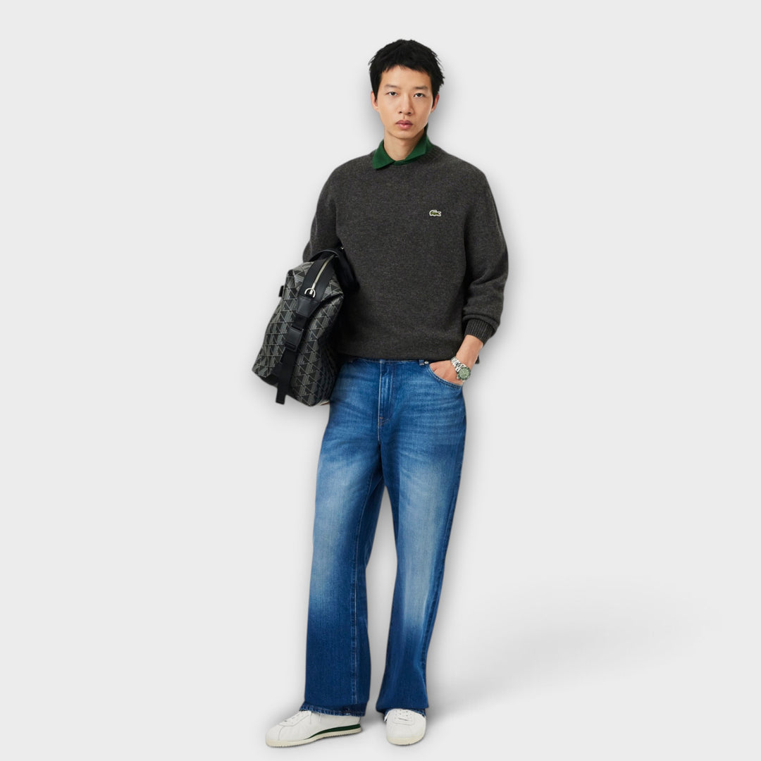 Lacoste Wool Crewneck Knit I Grey