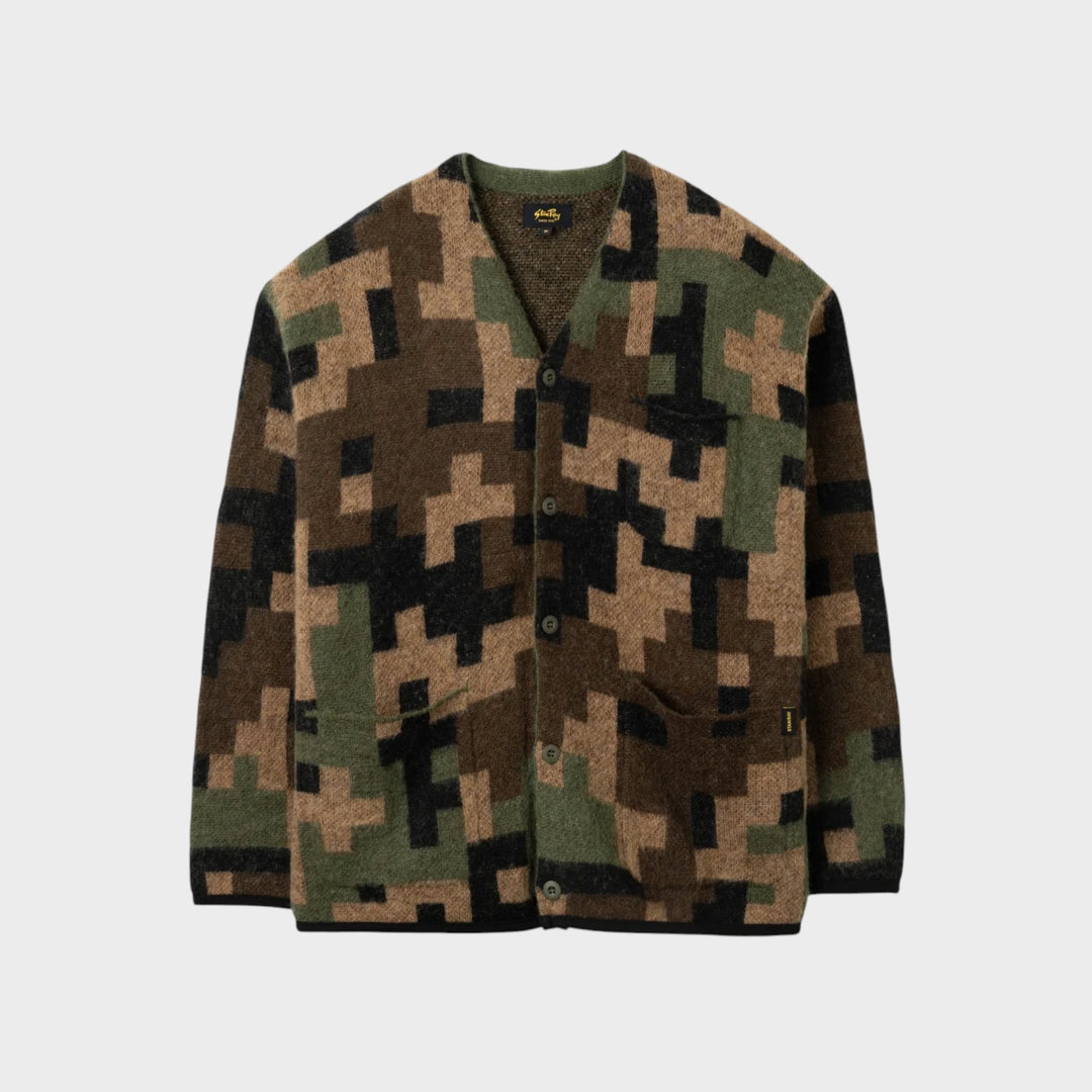 Stan Ray Knitted Cardigan I Digi Camo print