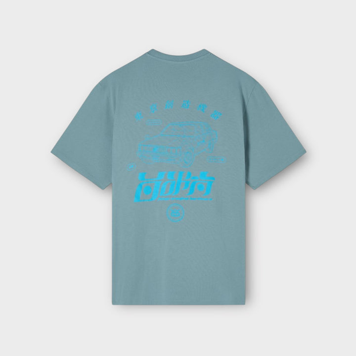 Edwin Staff Arona Garment Washed T-shirt I Blå