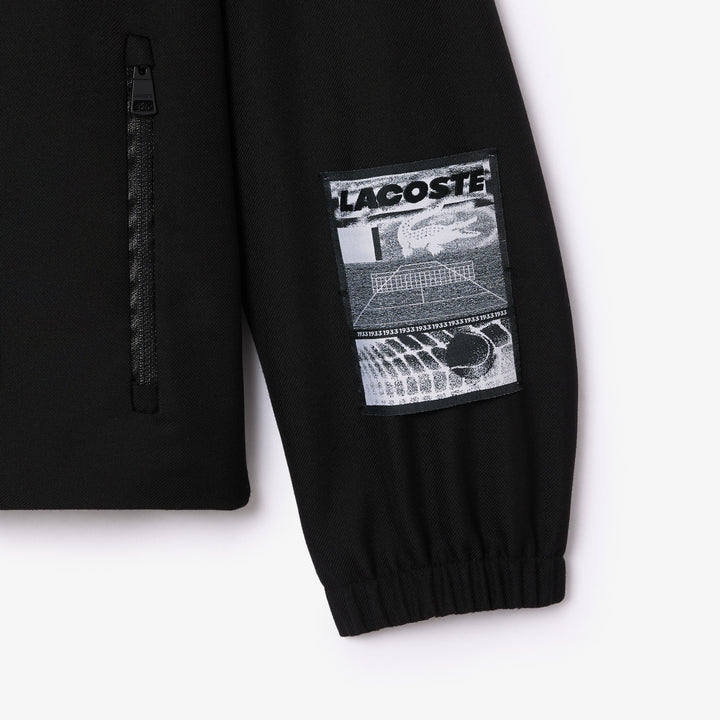 Lacoste Contrast Lined Track Jacket In Black