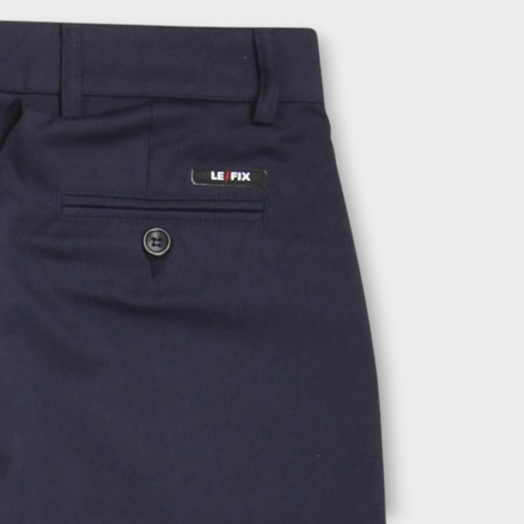 Le Fix Regular Cotton Bukser I Navy