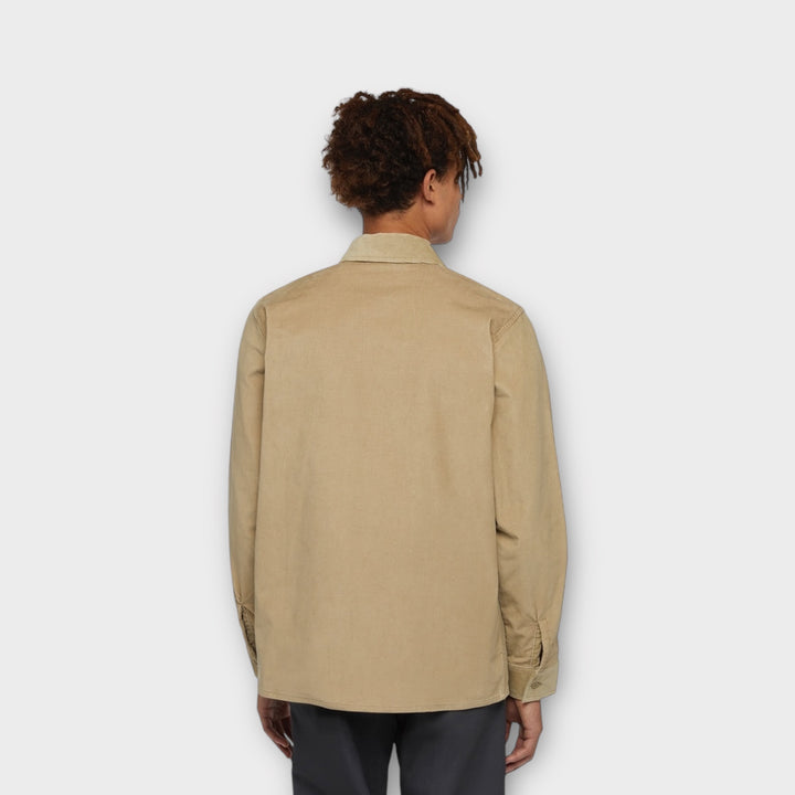 Dickies Corduroy Skjorte I Khaki