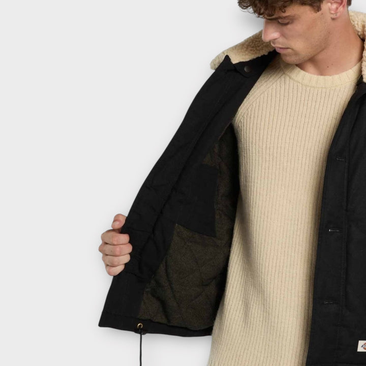 Dickies Sangrey Waxed Jakke I Sort