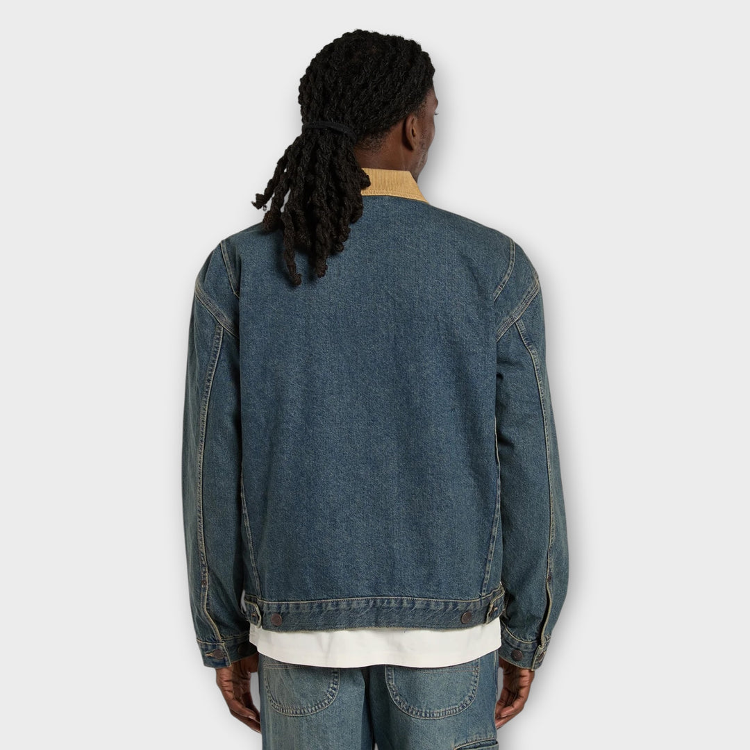 Dickies Denim Painther Jakke I Khaki Tinted Blue