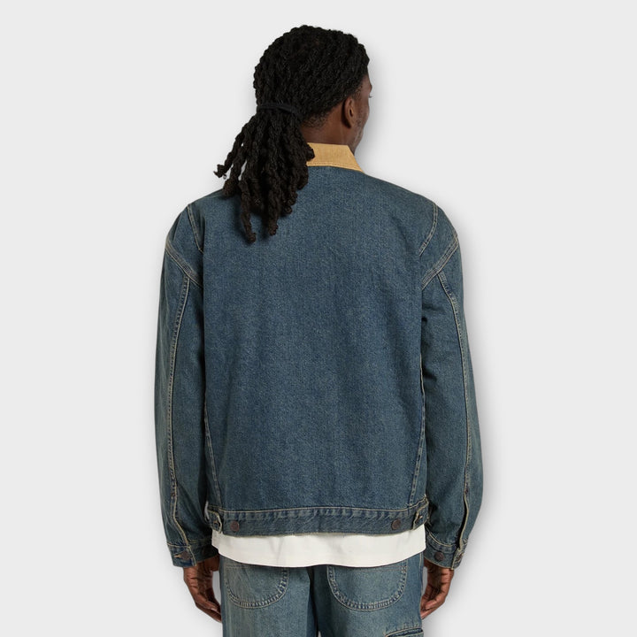 Dickies Denim Painther Jakke I Khaki Tinted Blue