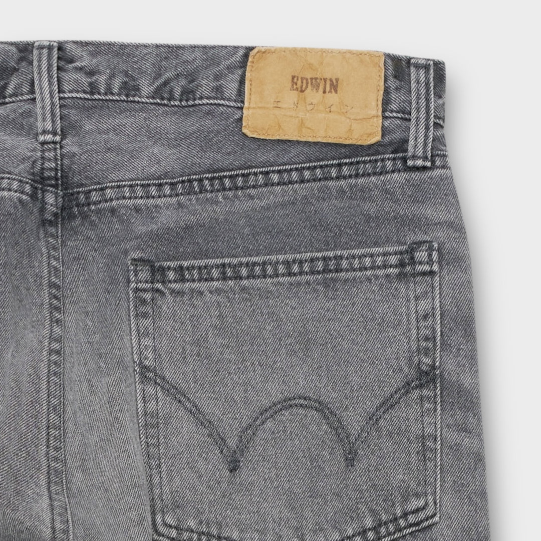 sorte jeans med loose fit og casual design i slidstærk denim