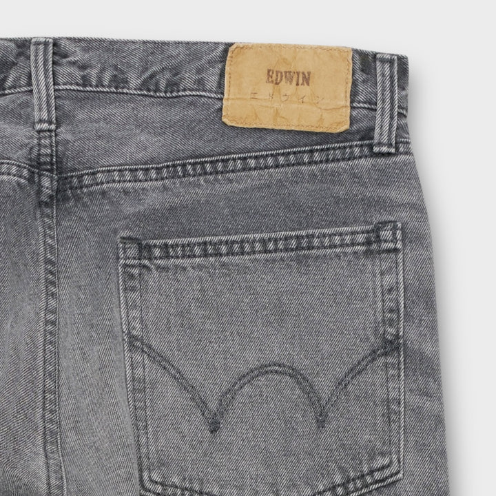 sorte jeans med loose fit og casual design i slidstærk denim