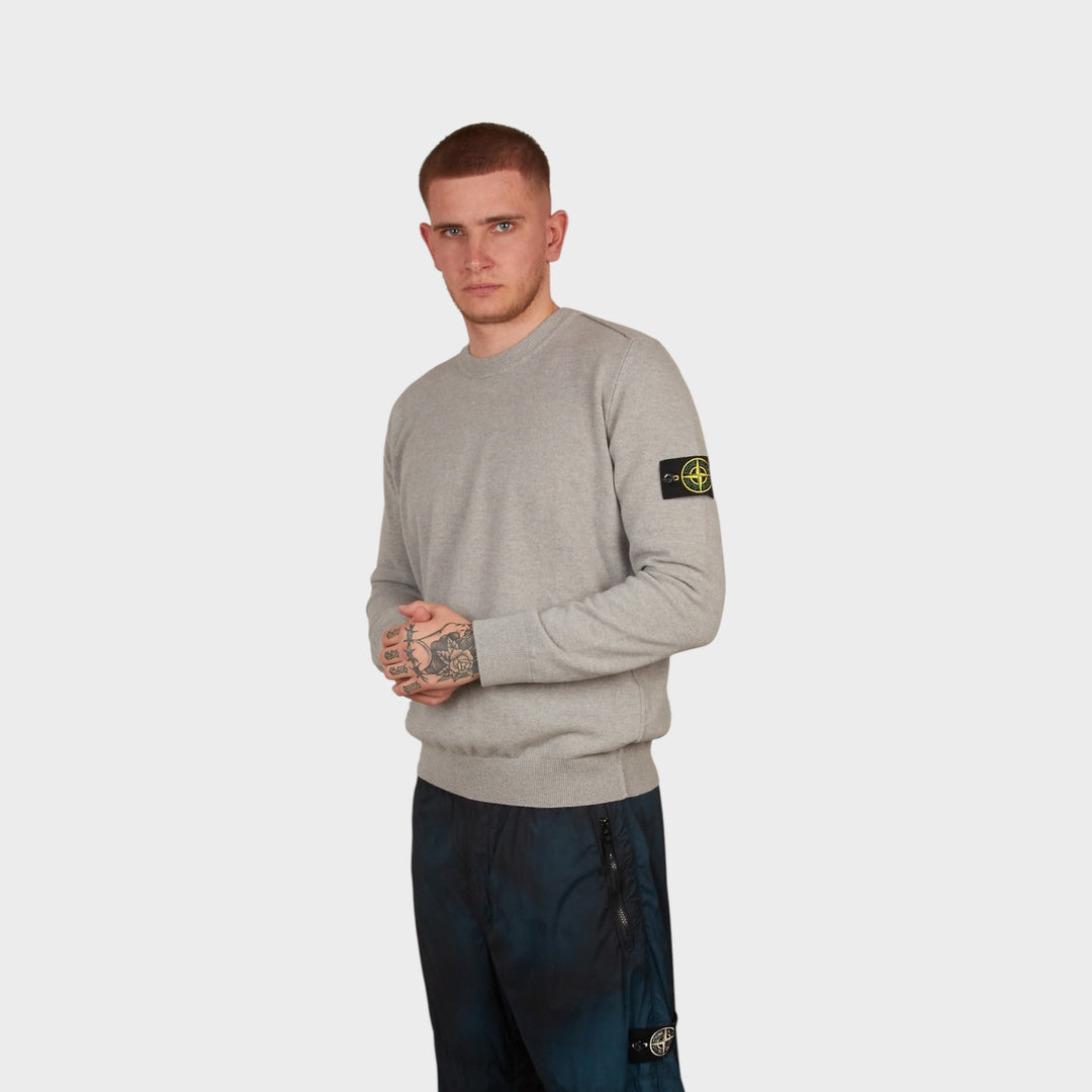 Stone Island Wool Crewneck Jumper I Grey