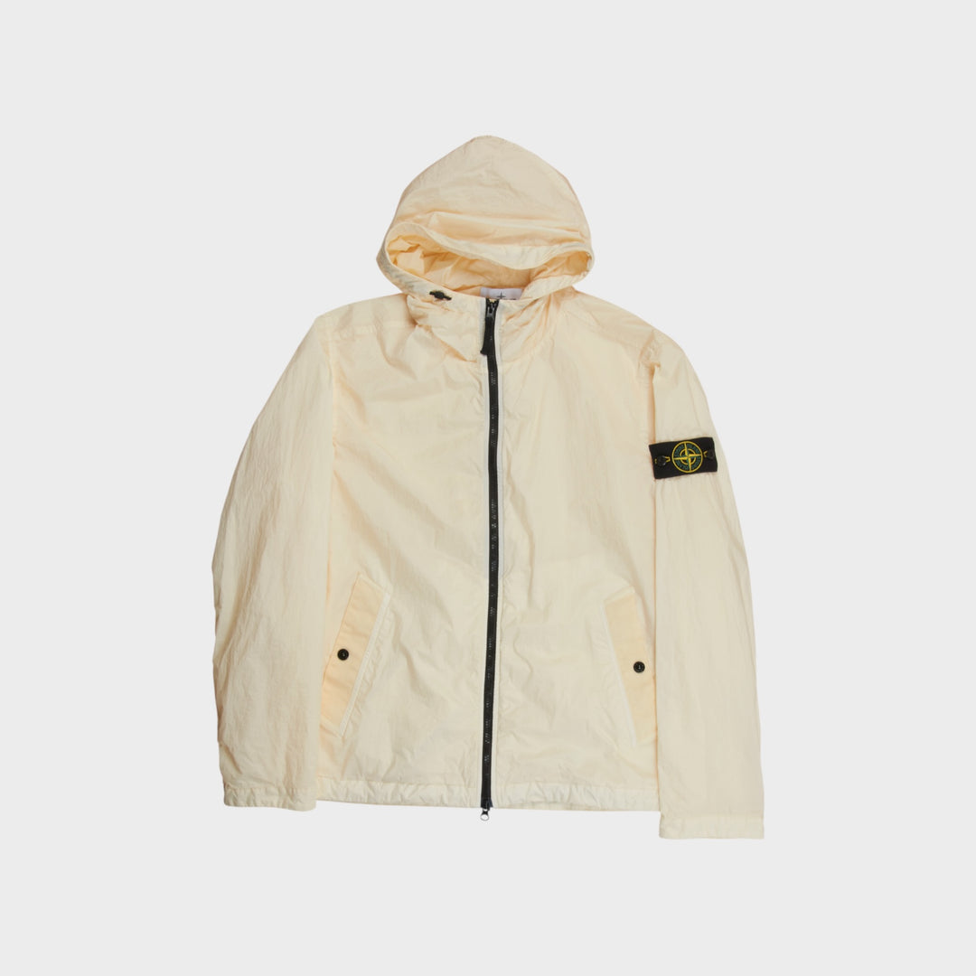 Stone Island Garment Dyed Crinkle Jakke I Off White