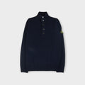 STONE ISLAND MAGLIA RWS BUTTON UP KNIT I NAVY