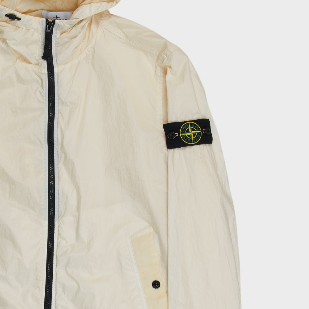 Stone Island Garment Dyed Crinkle Jakke I Off White