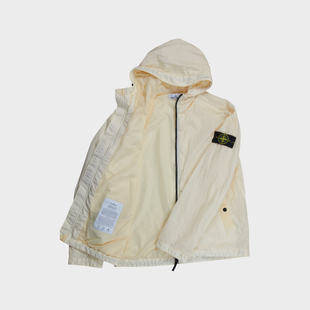 Stone Island Garment Dyed Crinkle Jakke I Off White