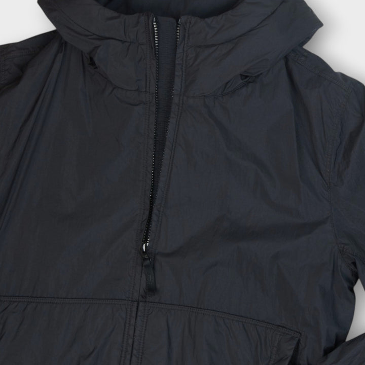Stone Island Crinkle Reps Nylon Hooded Jakke I Navy
