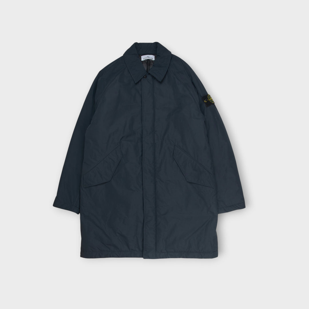 Stone Island Micro Reps Long Jacket I Navy