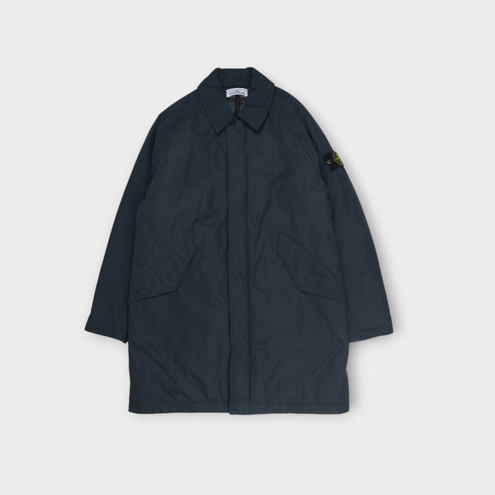 Stone Island Micro Reps Long Jacket I Navy