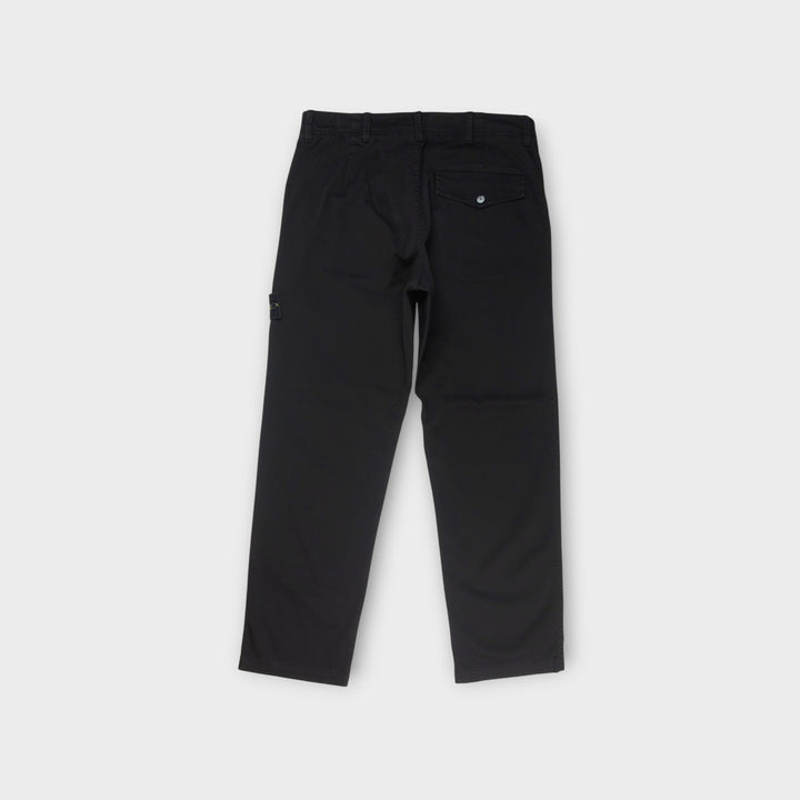 Stone Island Stretch Organic Satin Bukser I Sort