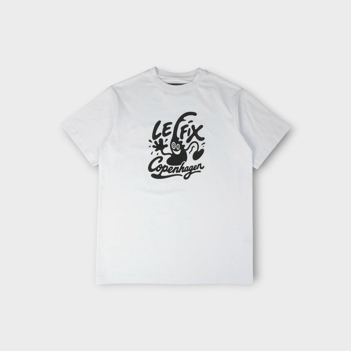 Le Fix Kaj Copenhagen T-Shirt I Hvid