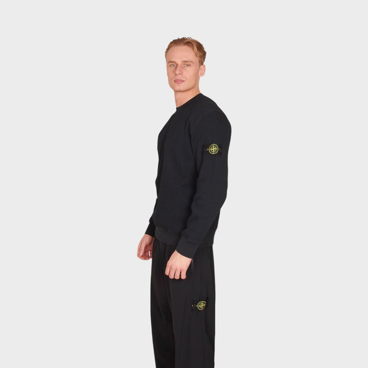 Stone Island Waffle Fleece Crewneck I Navy