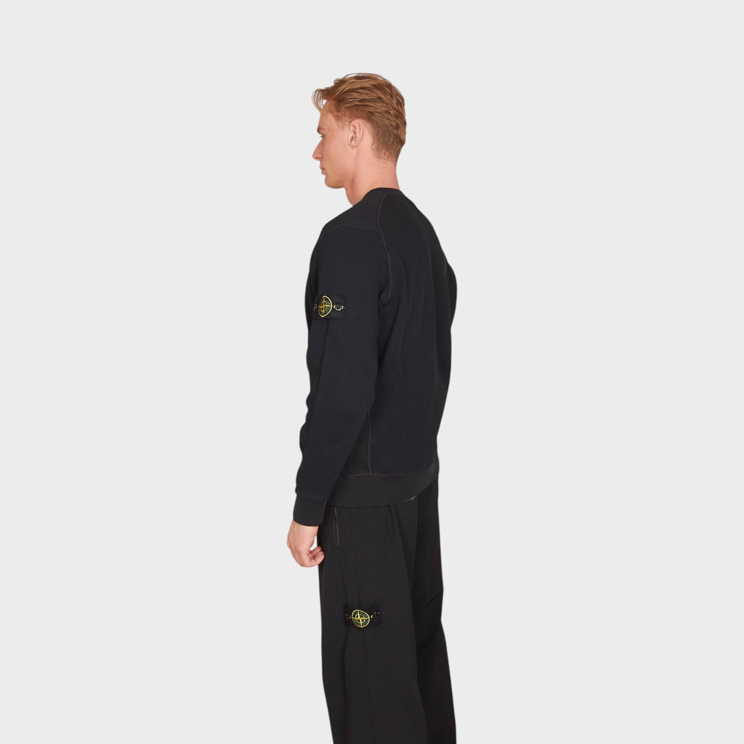 Stone Island Waffle Fleece Crewneck I Navy