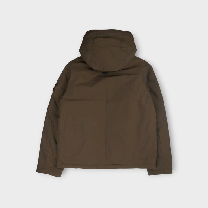 Stone Island Micro Twill Hooded Jakke I Coal Grey