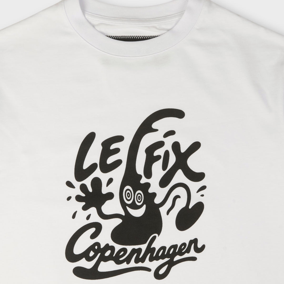 Le Fix Kaj Copenhagen T-Shirt I Hvid