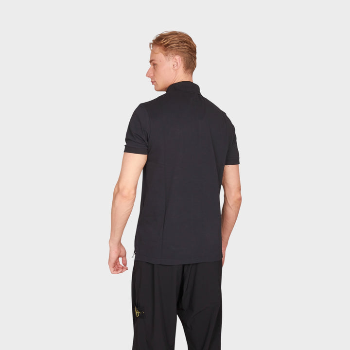 Stone Island Patch Logo Polo In Navy