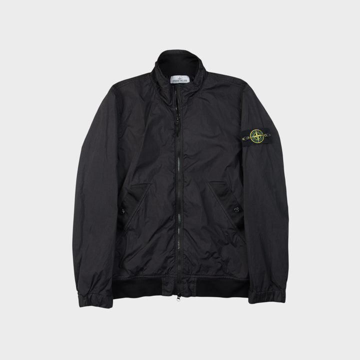 Stone Island Garment Dyed Crinkle Reps Jakke I Black