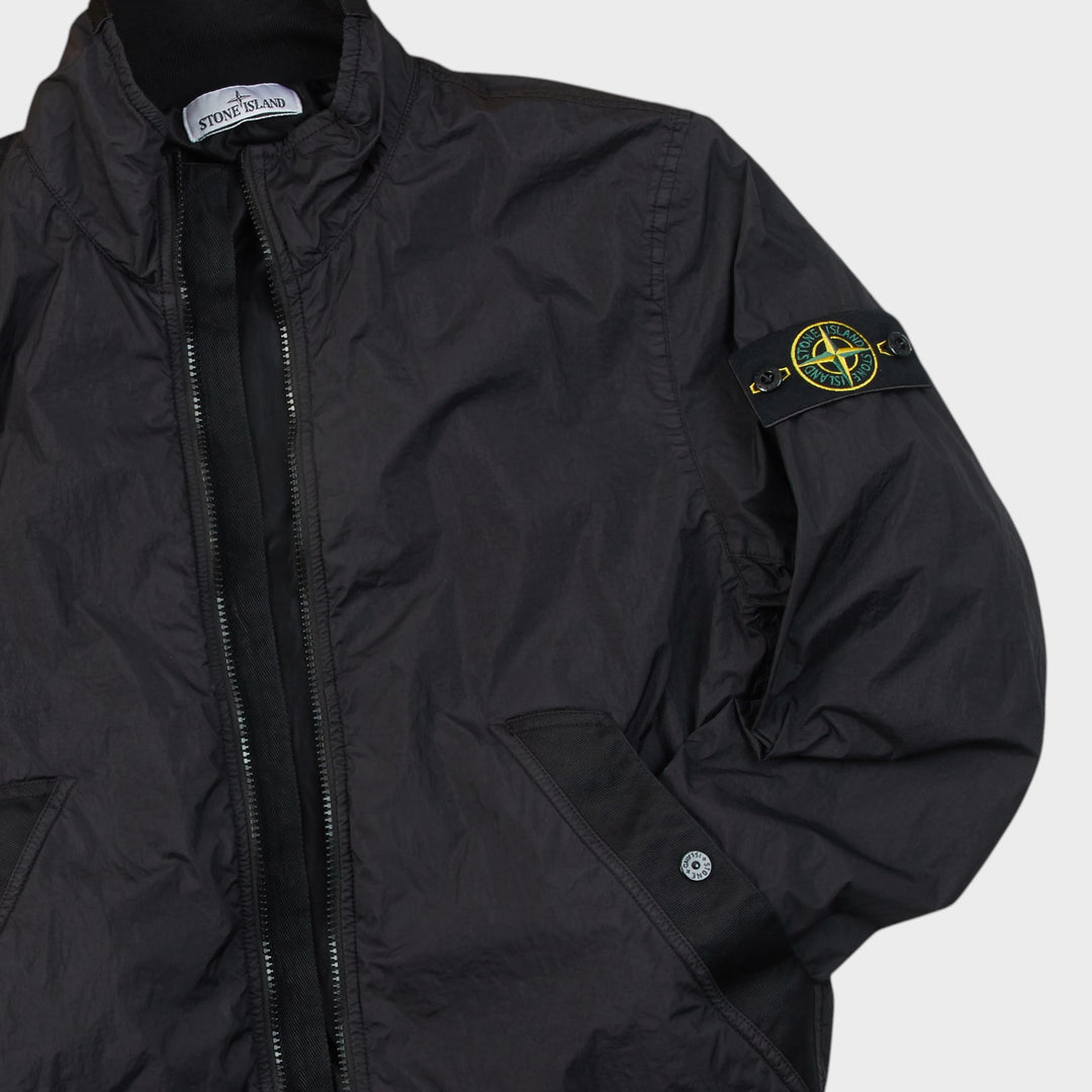 Stone Island Garment Dyed Crinkle Reps Jakke I Black