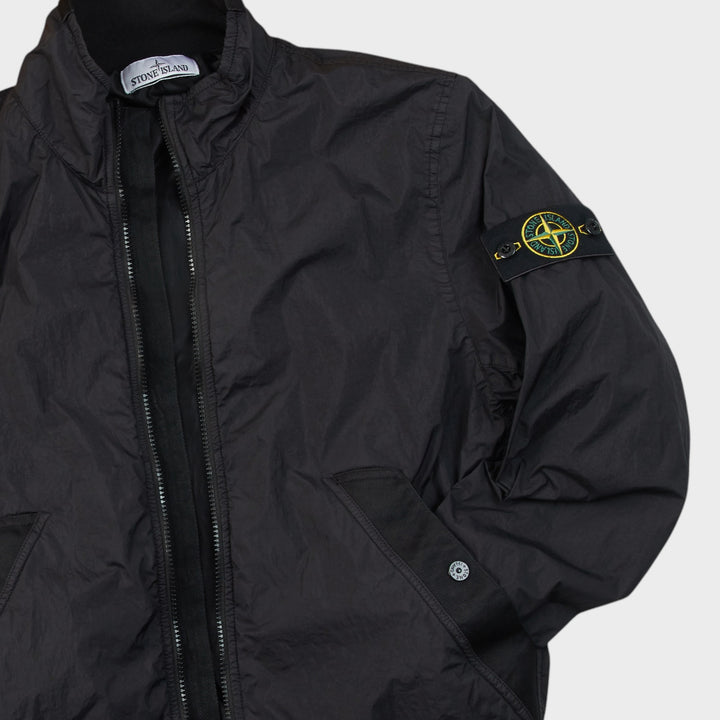 Stone Island Garment Dyed Crinkle Reps Jakke I Black