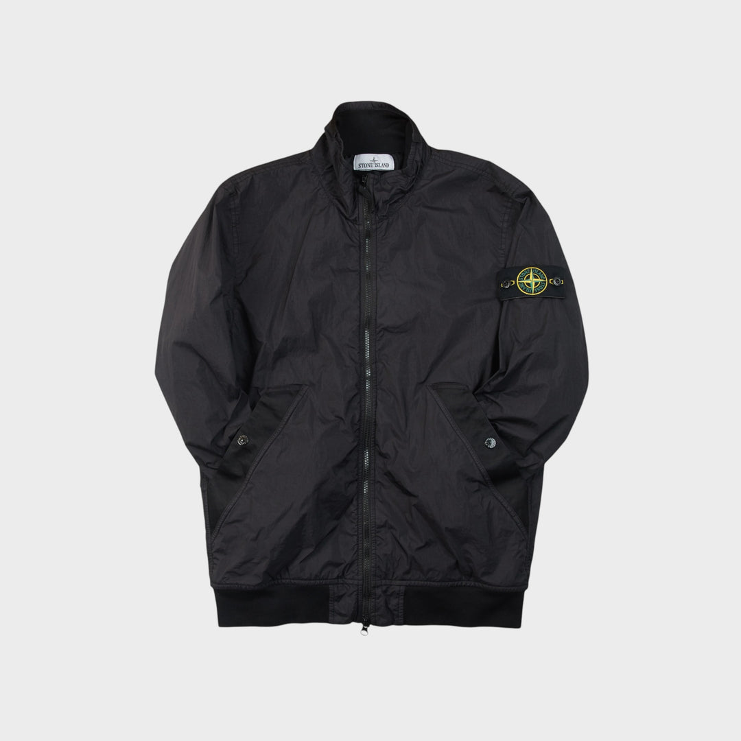 Stone Island Garment Dyed Crinkle Reps Jakke I Black