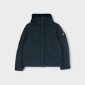 Stone Island Micro Twill Hooded Jakke I Navy