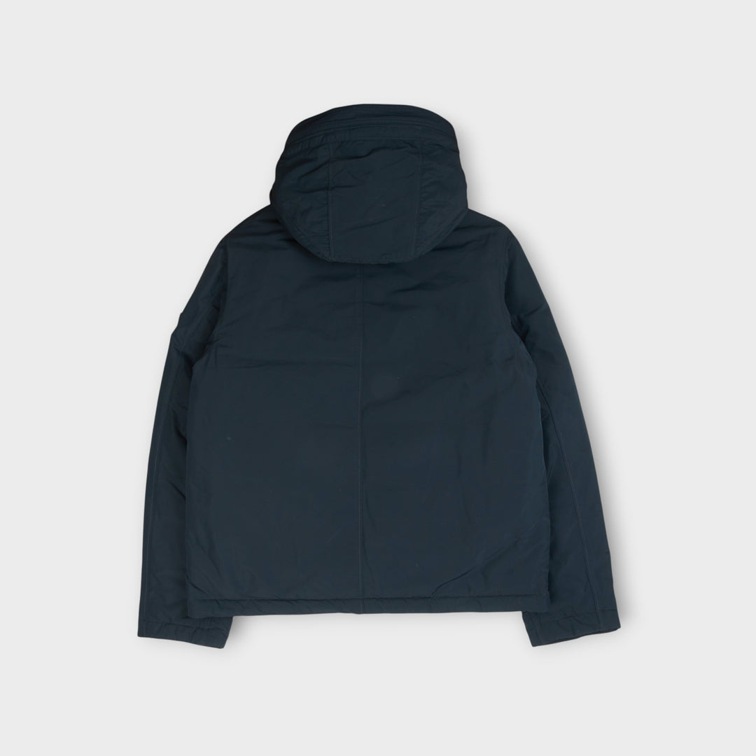Stone Island Micro Twill Hooded Jakke I Navy