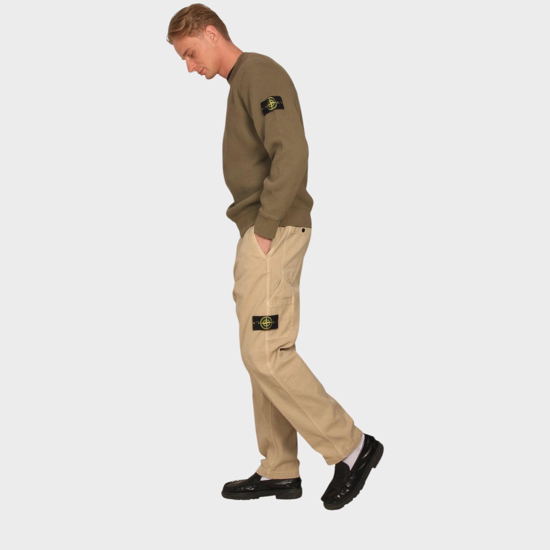 Stone Island Panama Cotton Pants I Sand
