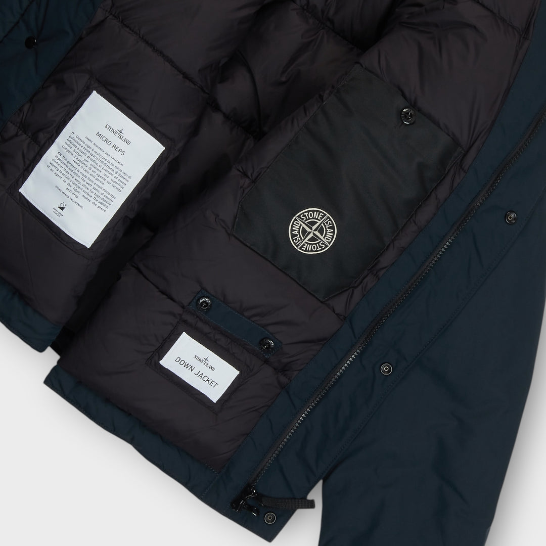 Stone Island Micro Reps Down Coach Jakke I Navy