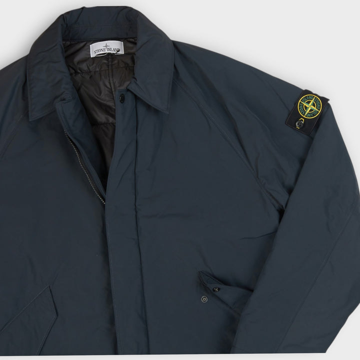 Stone Island Micro Reps Long Jacket I Navy