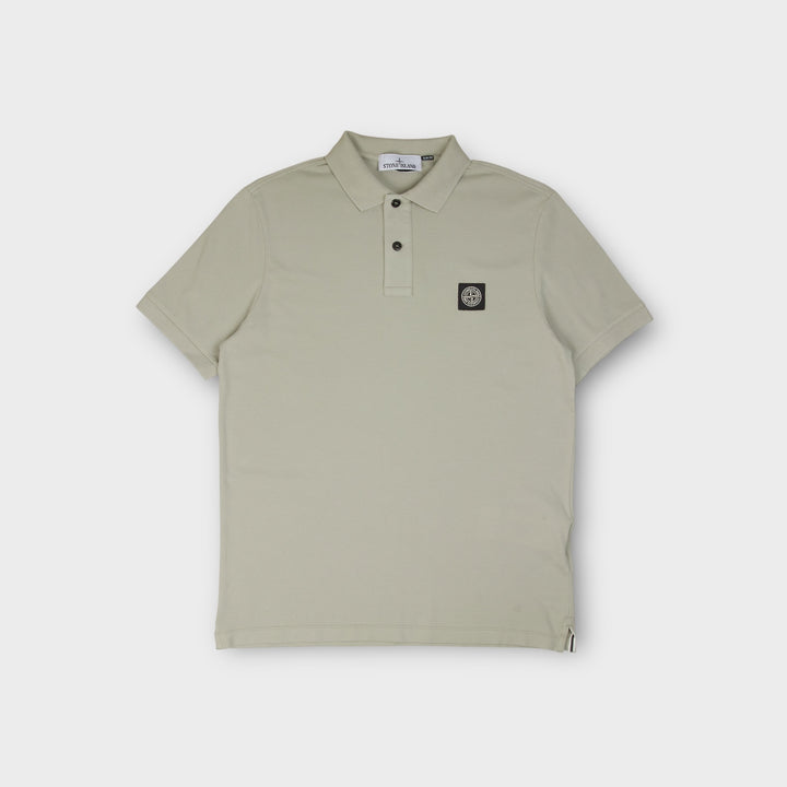 Stone Island Organic Cotton Pique Polo I Green