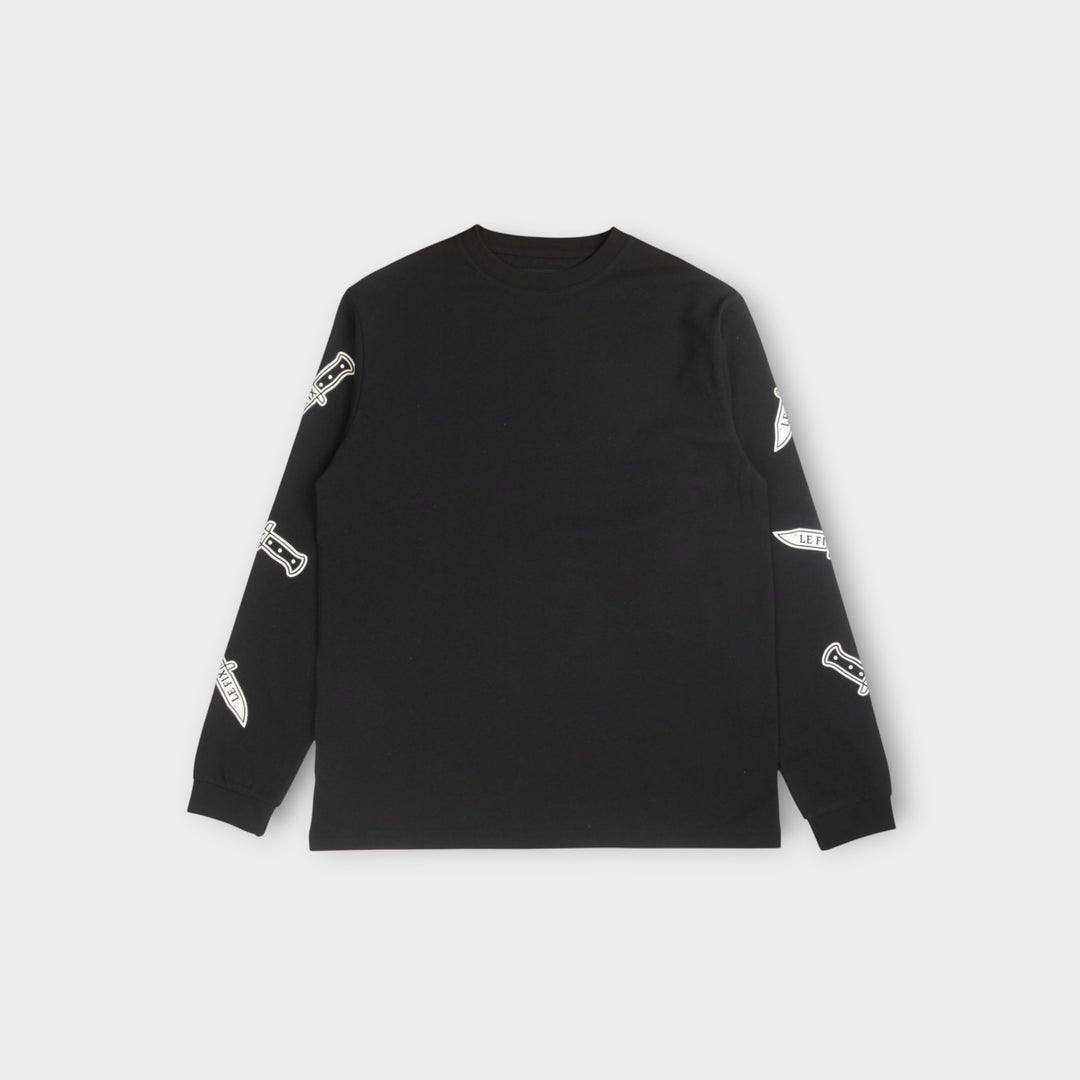 Le Fix Knife LS T-Shirt I Sort