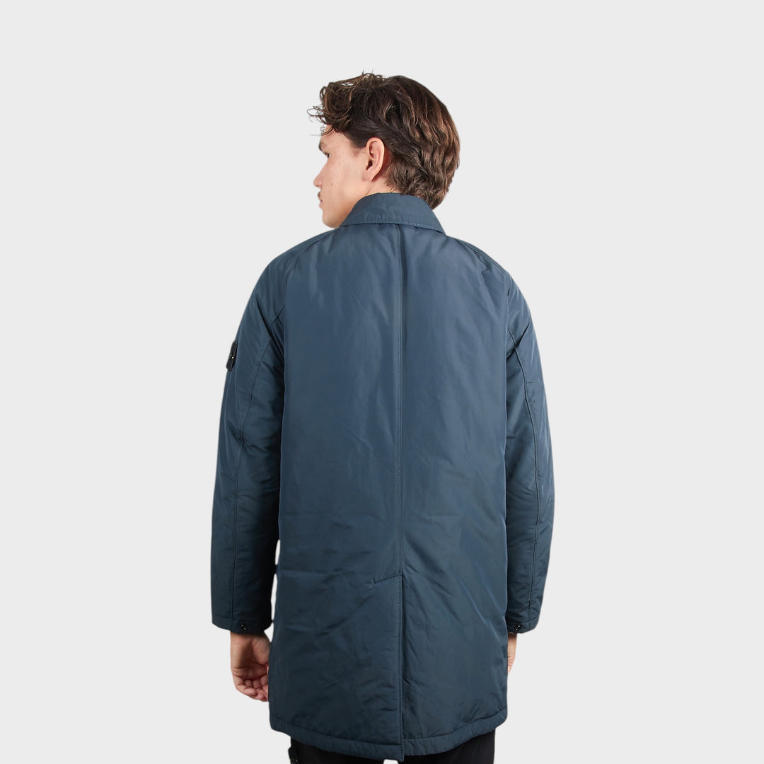 Stone Island Micro Reps Long Jacket I Navy