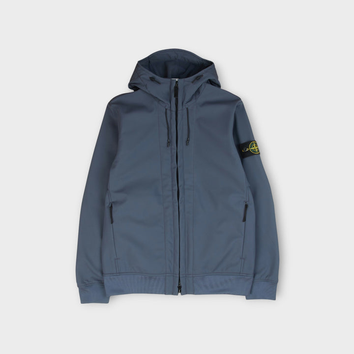 Stone Island Soft Shell-R E.Dye Technology Jakke I Blue