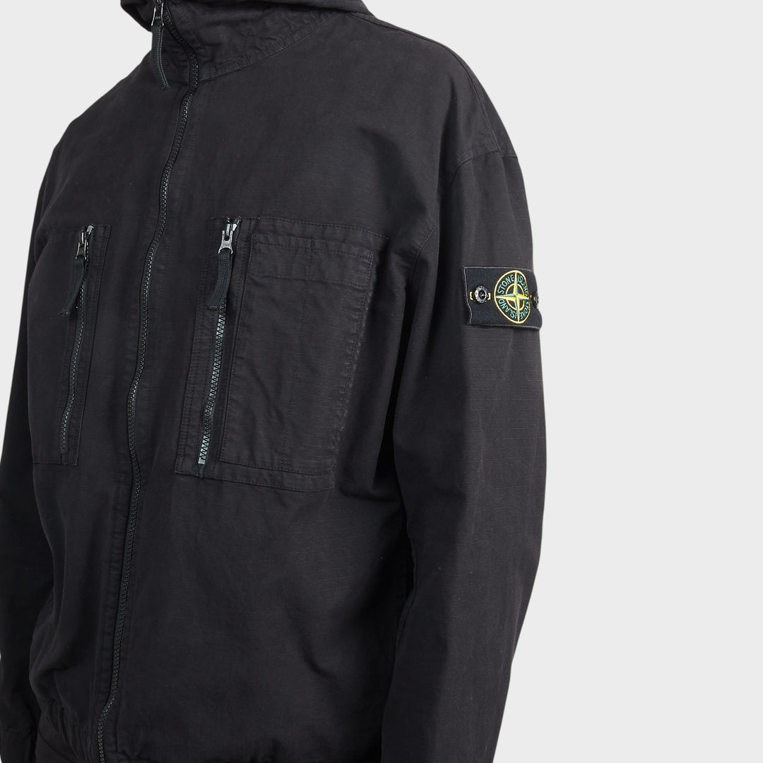 Stone Island Hooded Overshirt I Sort