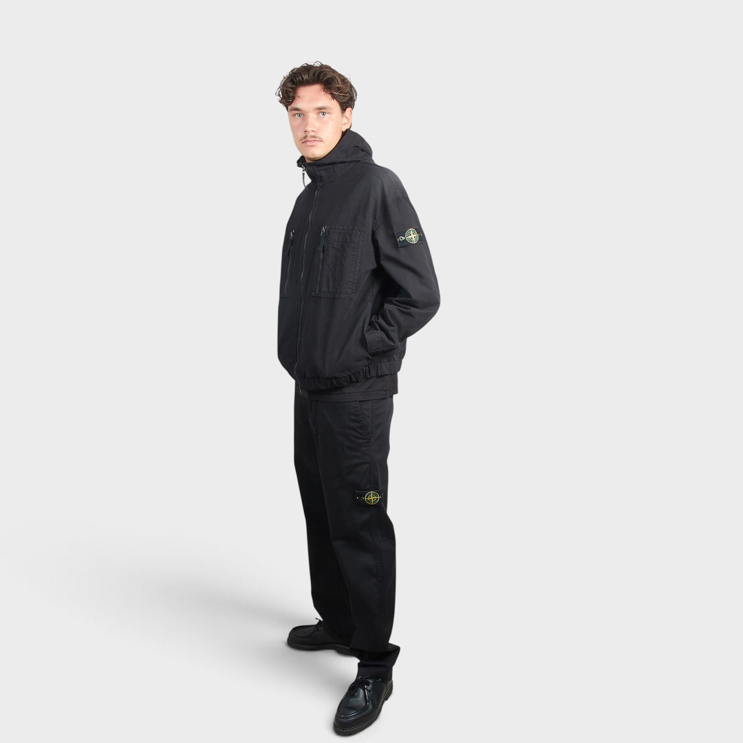 Stone Island Hooded Overshirt I Sort