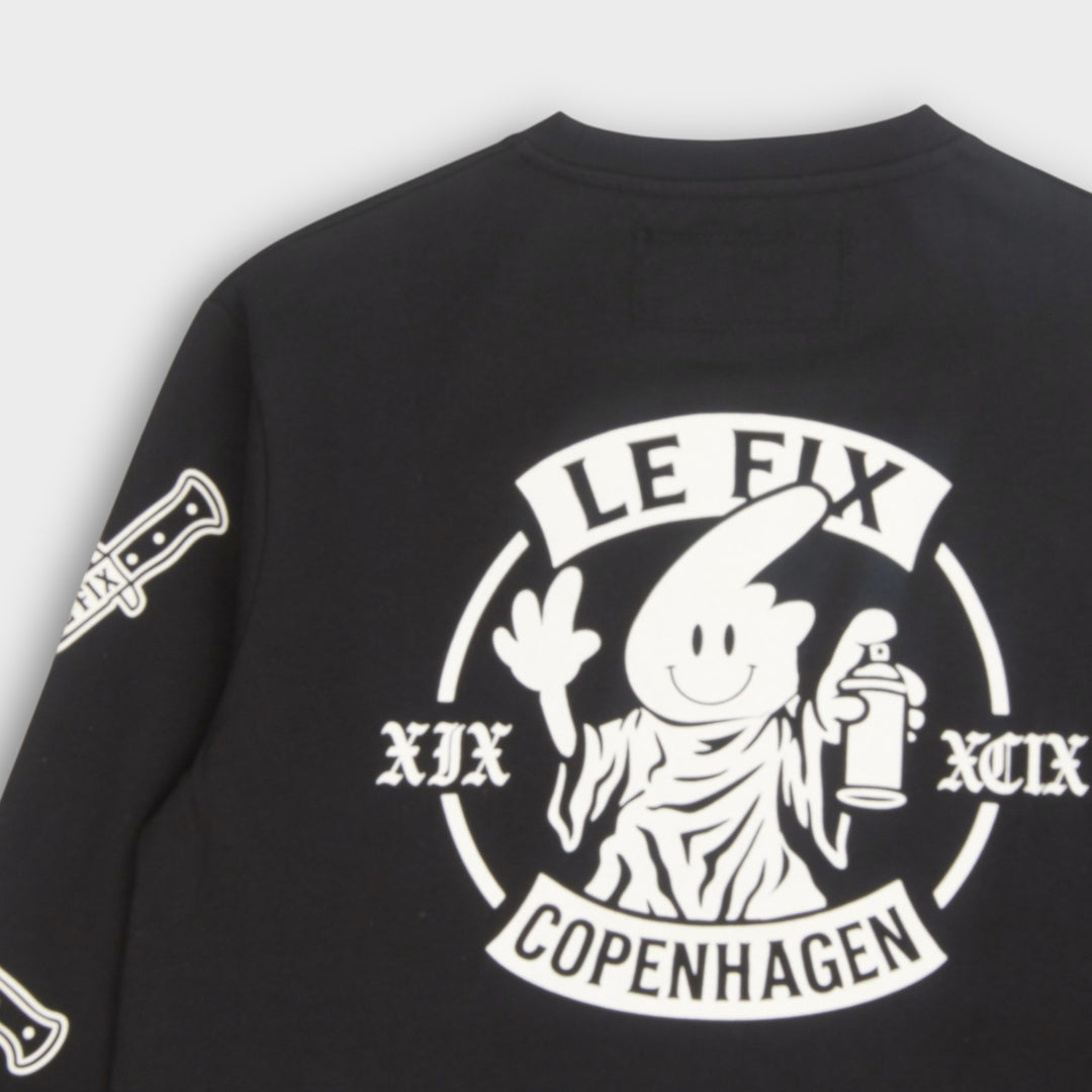 Le Fix Knife LS T-Shirt I Sort