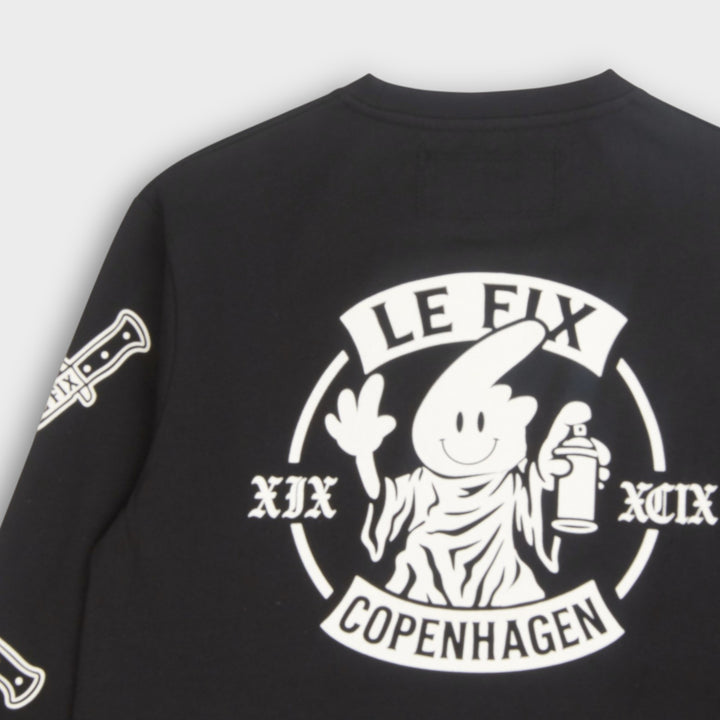 Le Fix Knife LS T-Shirt I Sort