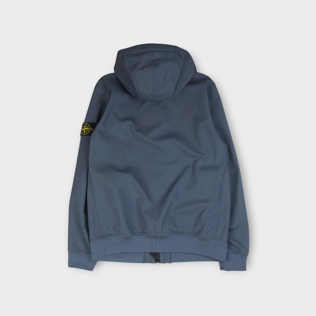 Stone Island Soft Shell-R E.Dye Technology Jakke I Blue