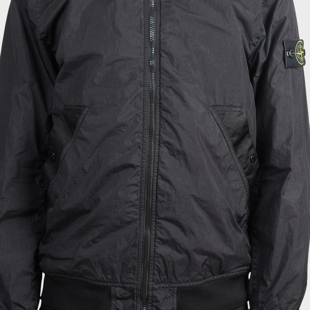 Stone Island Garment Dyed Crinkle Reps Jakke I Sort