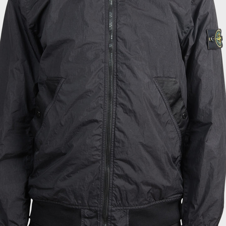 Stone Island Garment Dyed Crinkle Reps Jakke I Sort