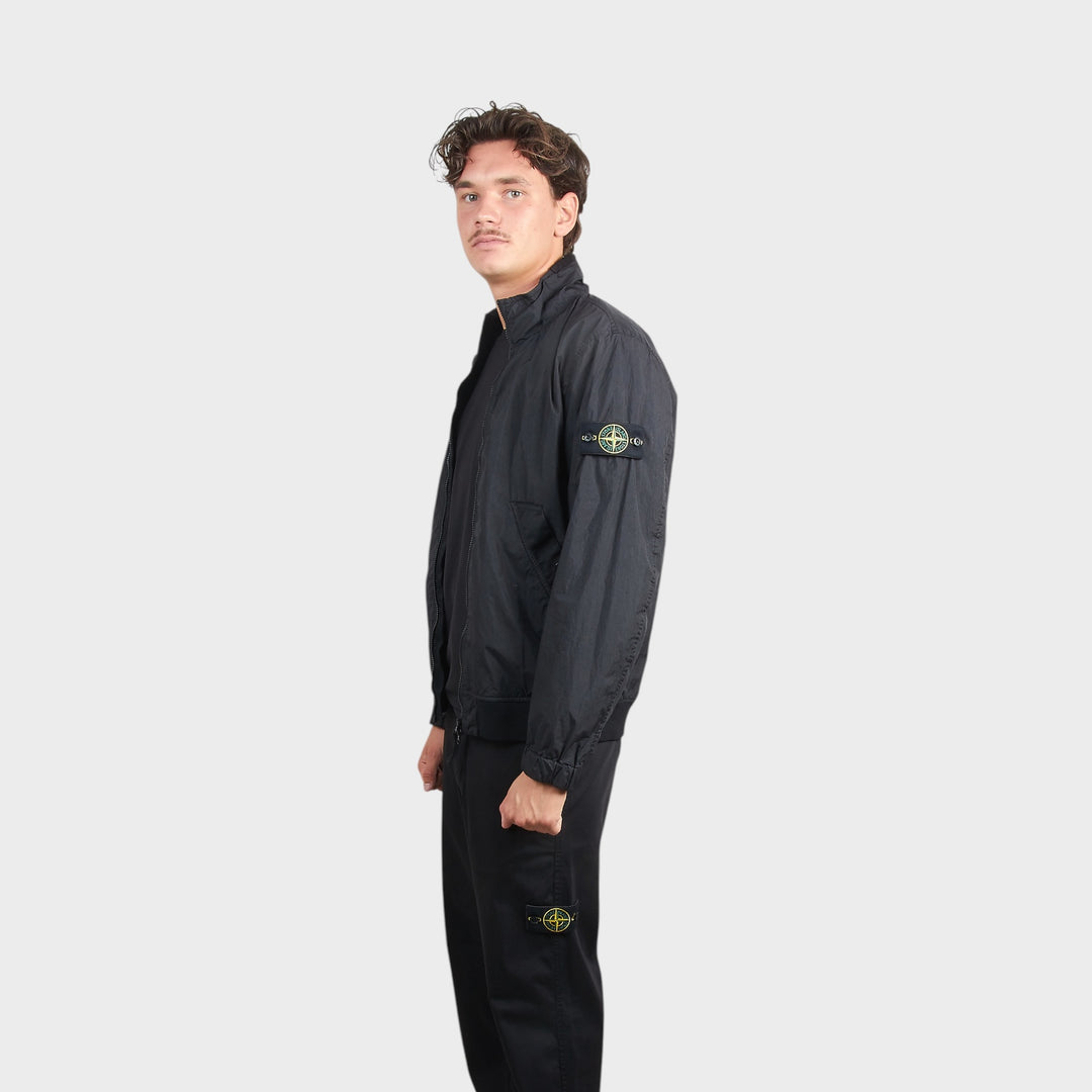 Stone Island Garment Dyed Crinkle Reps Jakke I Sort