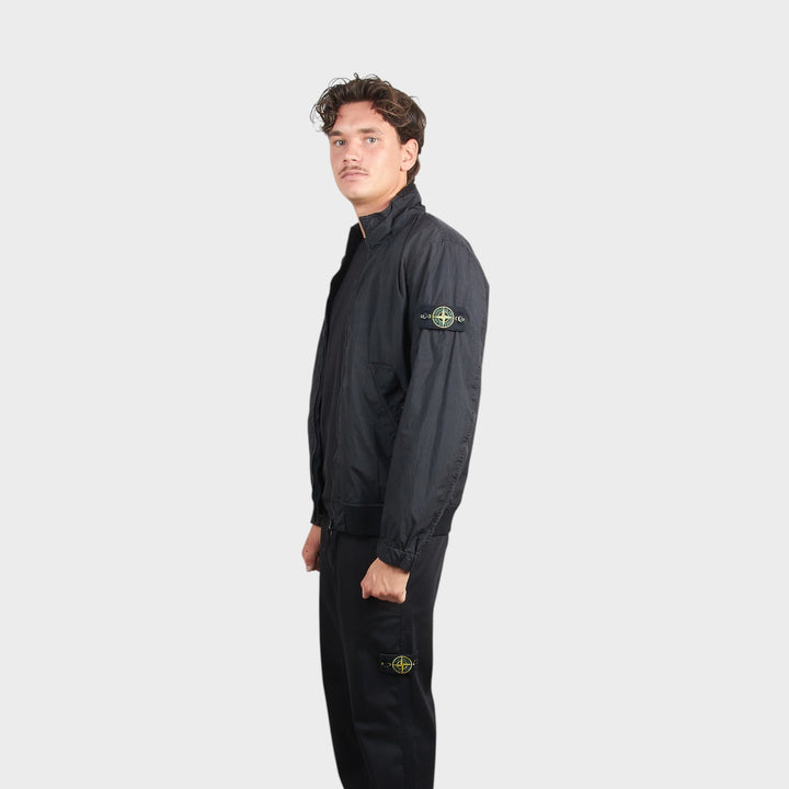 Stone Island Garment Dyed Crinkle Reps Jakke I Sort