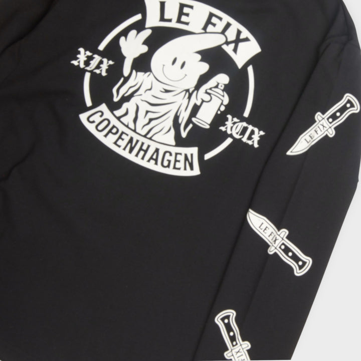 Le Fix Knife LS T-Shirt I Sort